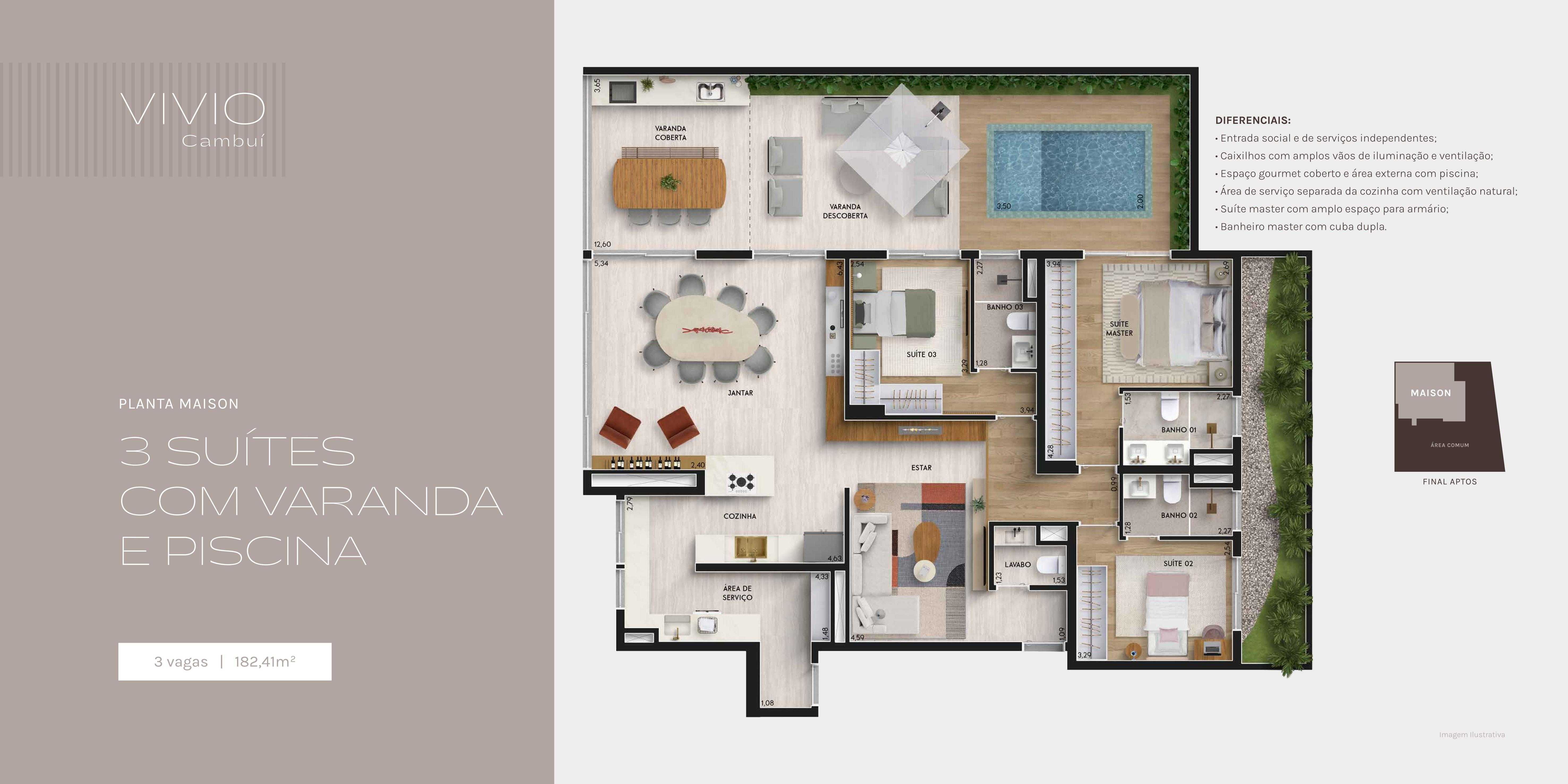 Planta - VIVIO CAMBUI - Massais Imóveis