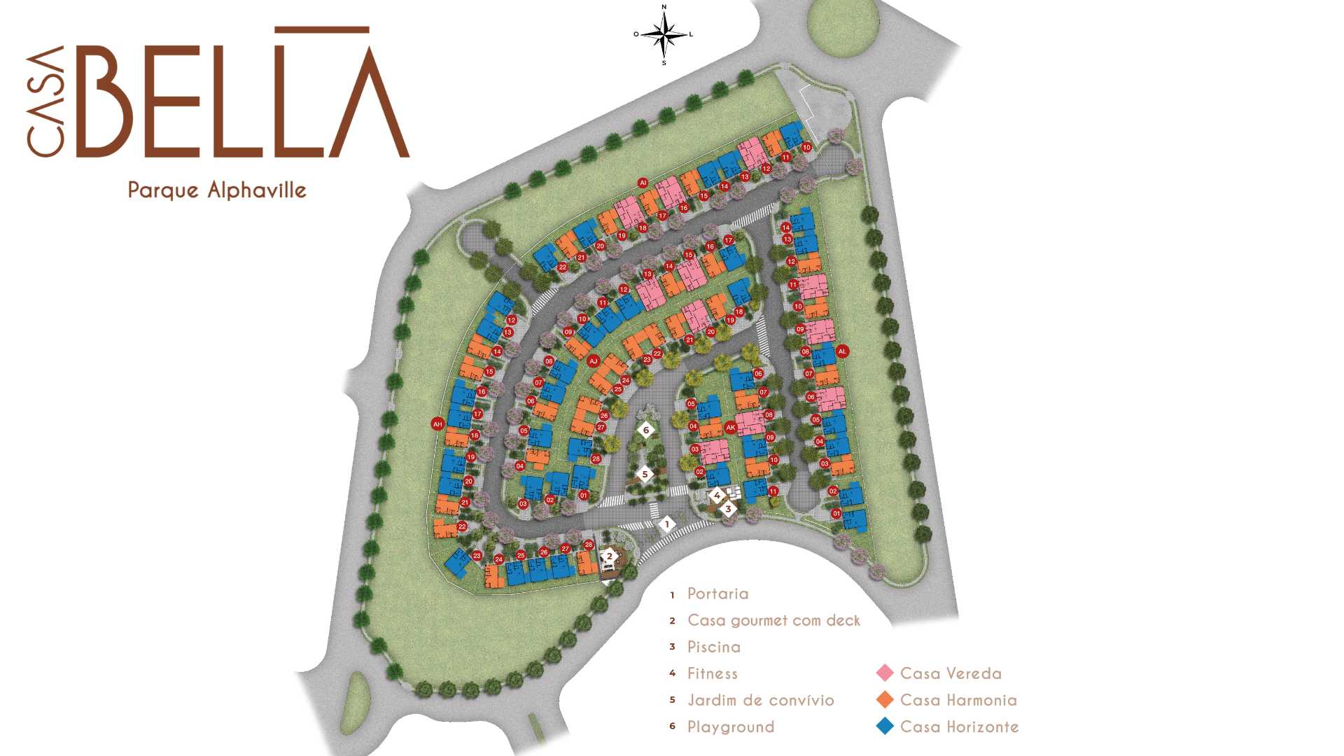 Planta - CASA BELLA | Parque Alphaville Campinas - Massais Imóveis