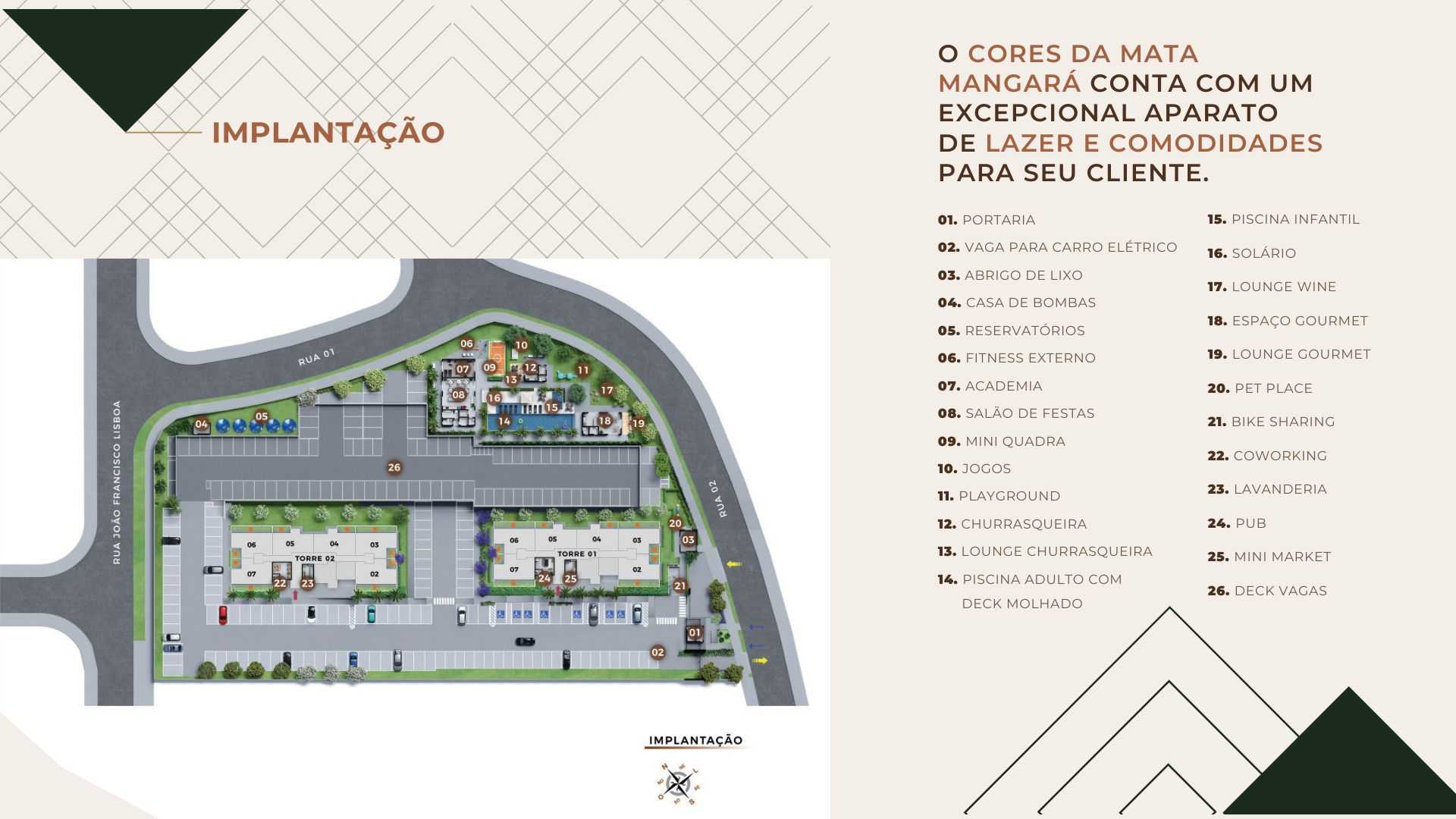 Planta - Cores da Mata Mangara - Massais Imóveis