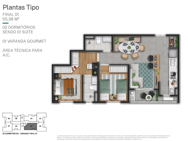 Planta - YEES | Taquaral Residence | Lancamento em campinas | Breve Lançamento - Massais Imóveis