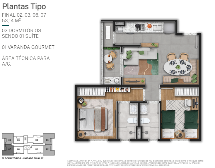 Planta - YEES | Taquaral Residence | Lancamento em campinas | Breve Lançamento - Massais Imóveis