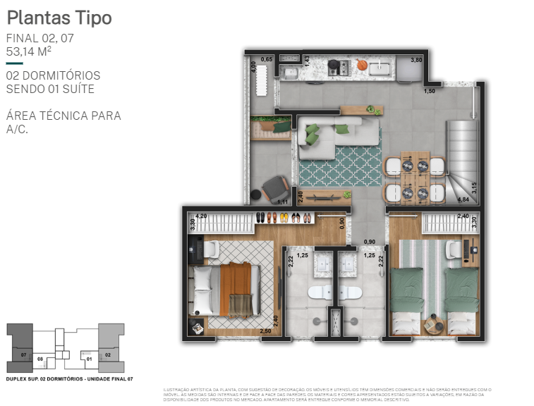 Planta - YEES | Taquaral Residence | Lancamento em campinas | Breve Lançamento - Massais Imóveis