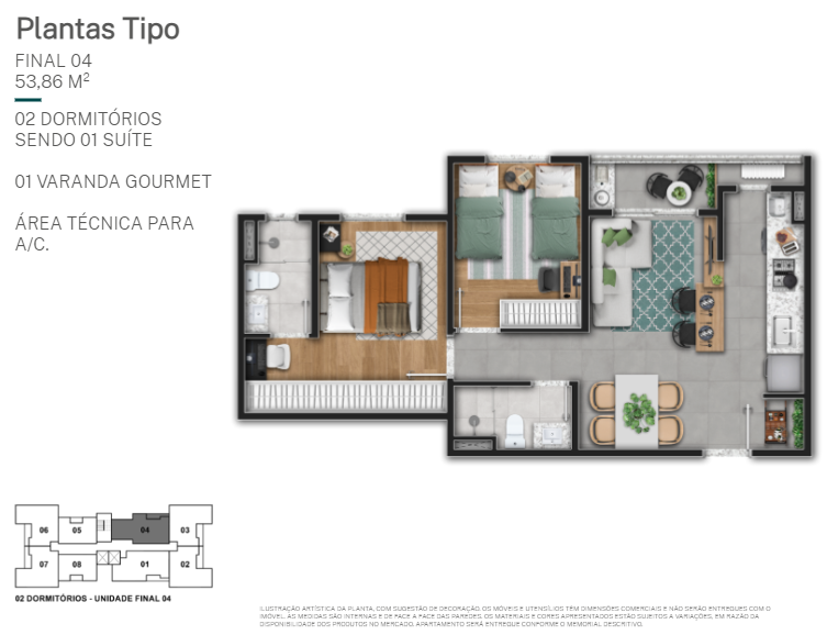 Planta - YEES | Taquaral Residence | Lancamento em campinas | Breve Lançamento - Massais Imóveis