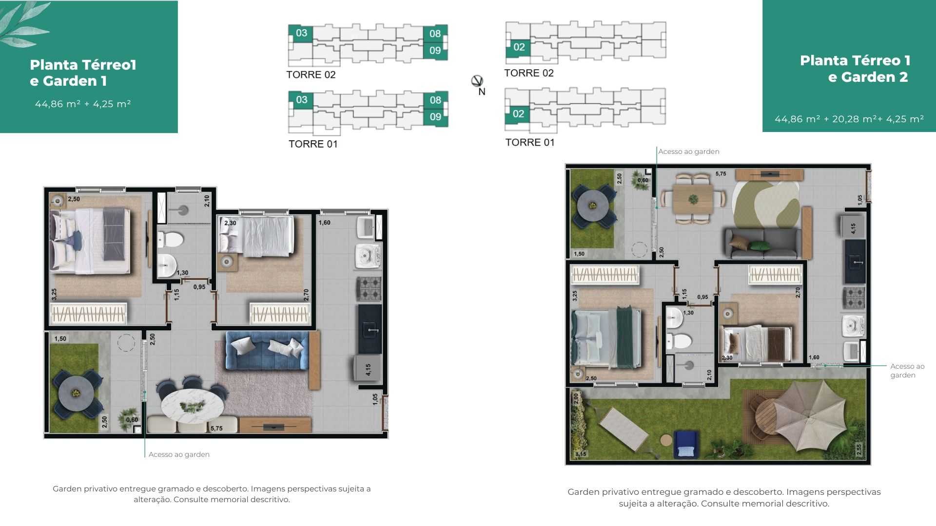 Planta - Florae Campinas Parque Jambeiro - Massais Imóveis