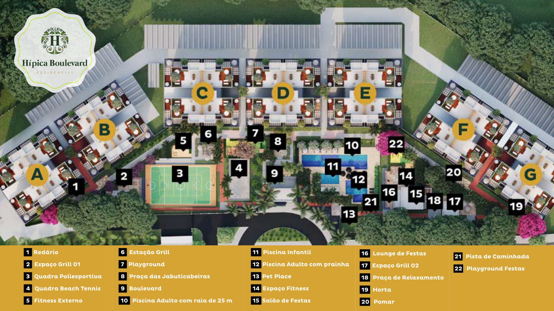 Planta - Hípica Boulevard Residencial | Lançamento - Massais Imóveis