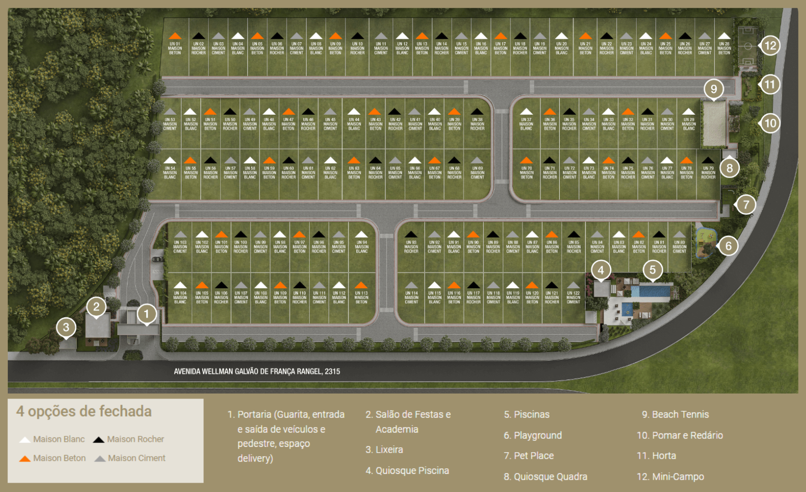 Planta - Lausanne Swiss Park Residence | Casa em Condominio | Lançamento - Massais Imóveis