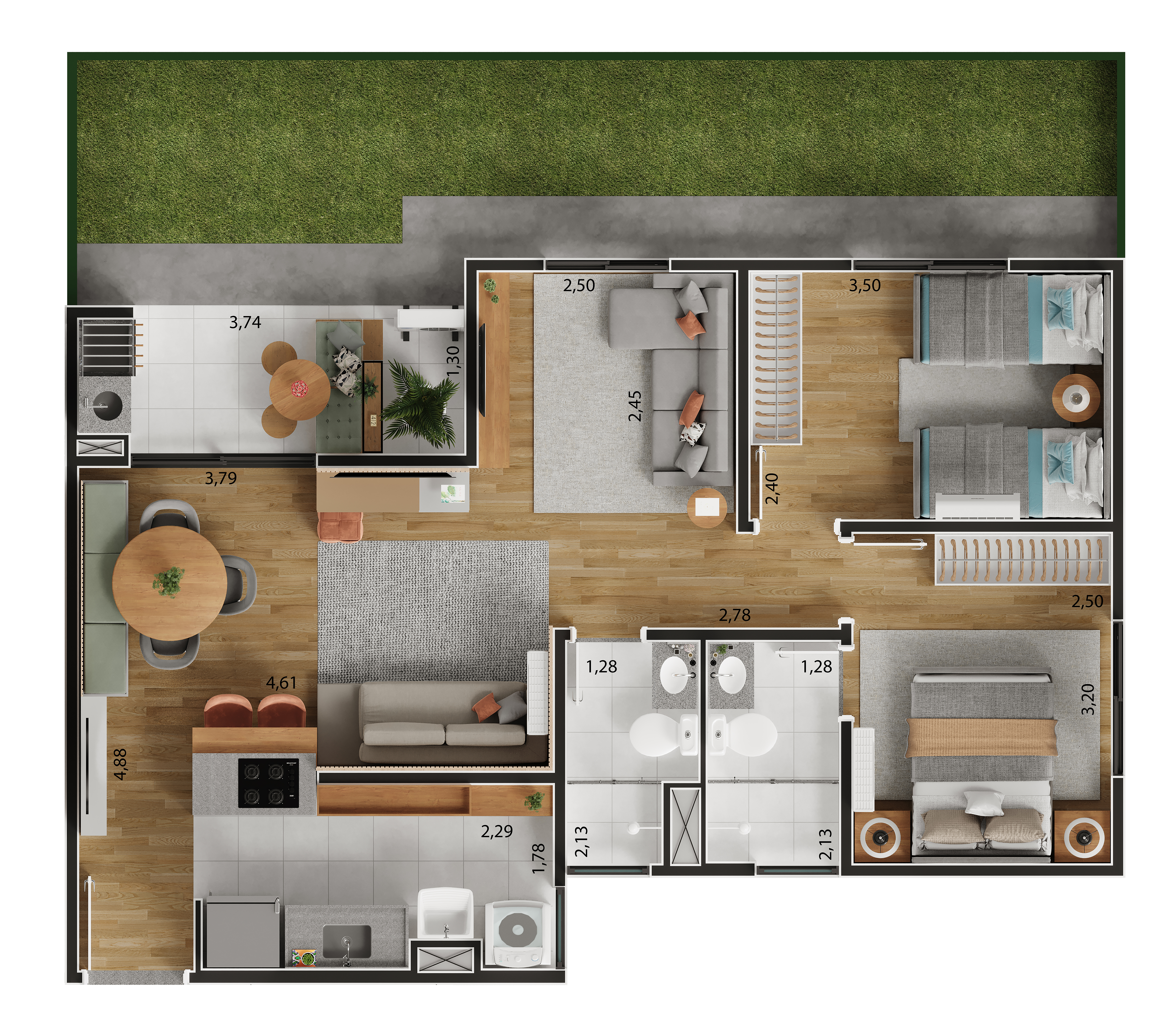 Planta - HM Maxi Bonfim Campinas - Massais Imóveis