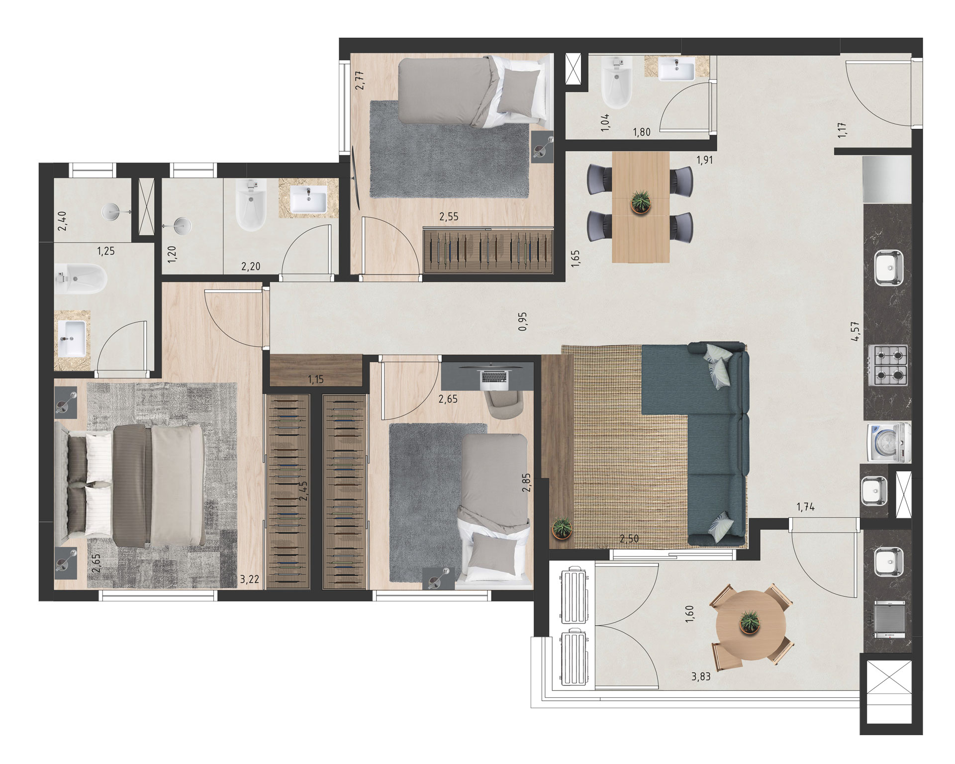 Planta - ECO Vila Primavera - Massais Imóveis