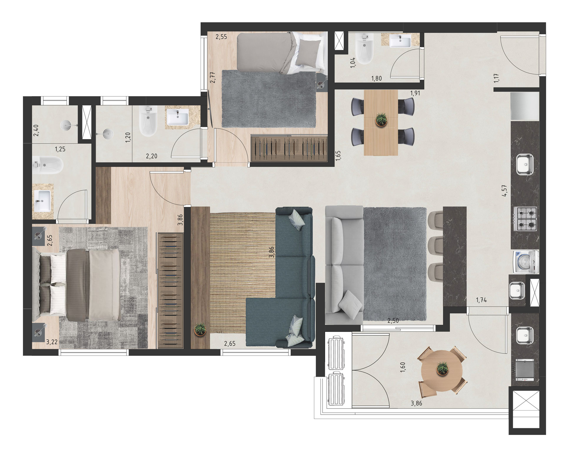 Planta - ECO Vila Primavera - Massais Imóveis