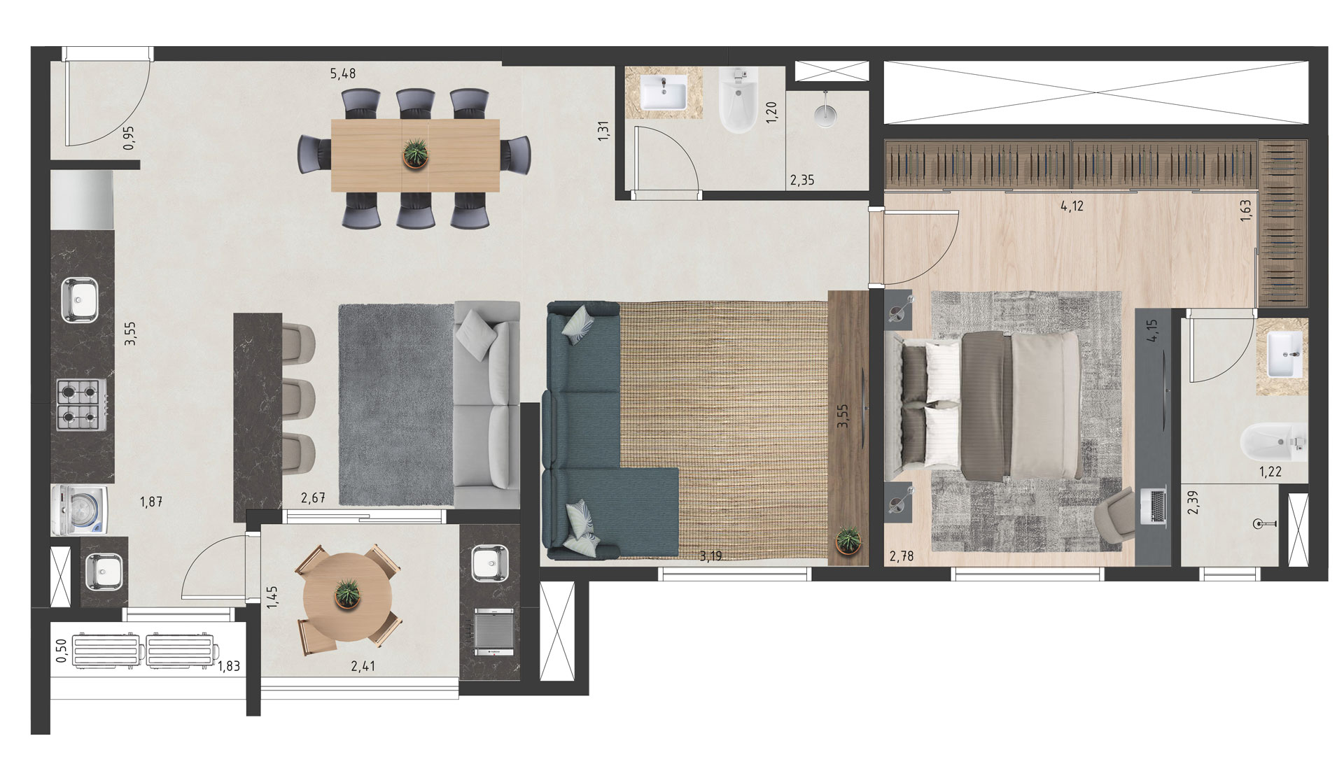 Planta - ECO Vila Primavera - Massais Imóveis