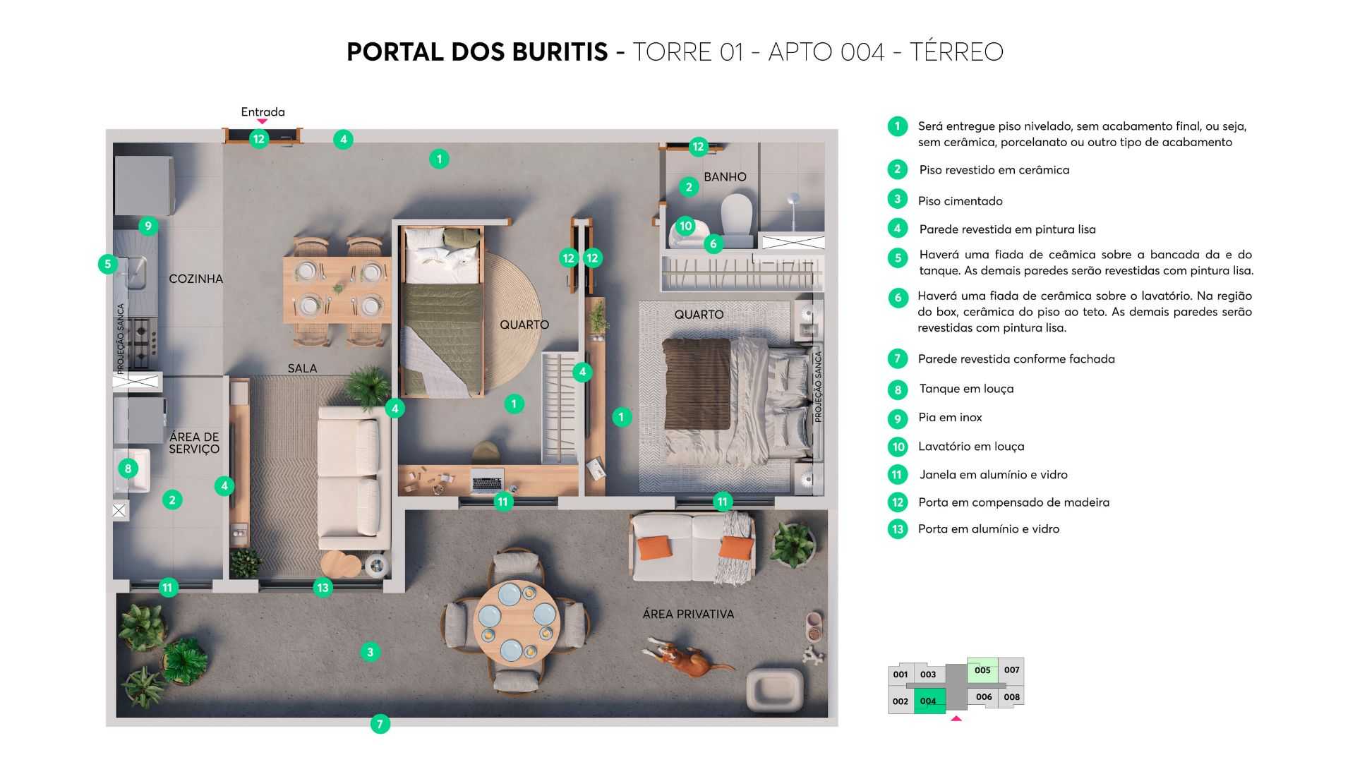 Planta - Portal dos Buritis MRV Campinas - Massais Imóveis