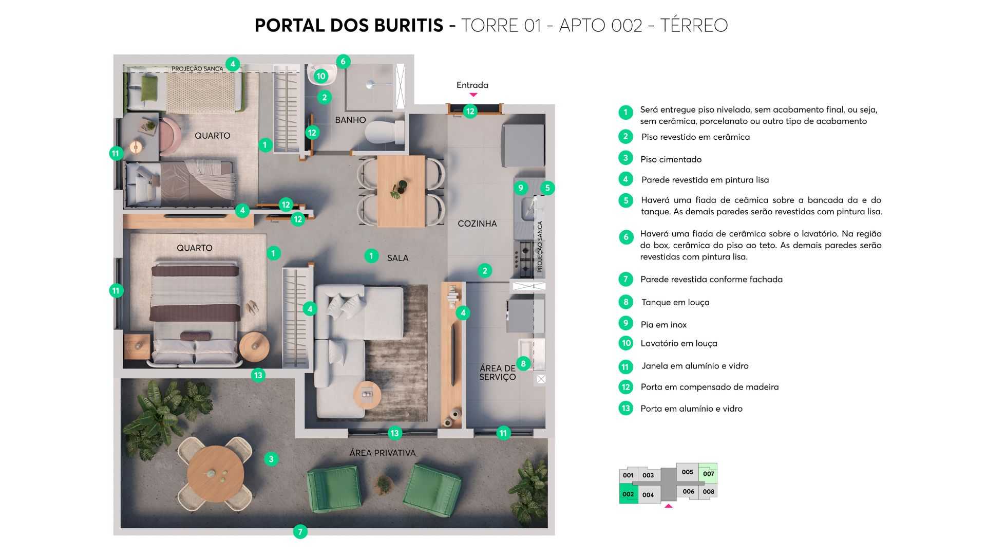 Planta - Portal dos Buritis MRV Campinas - Massais Imóveis