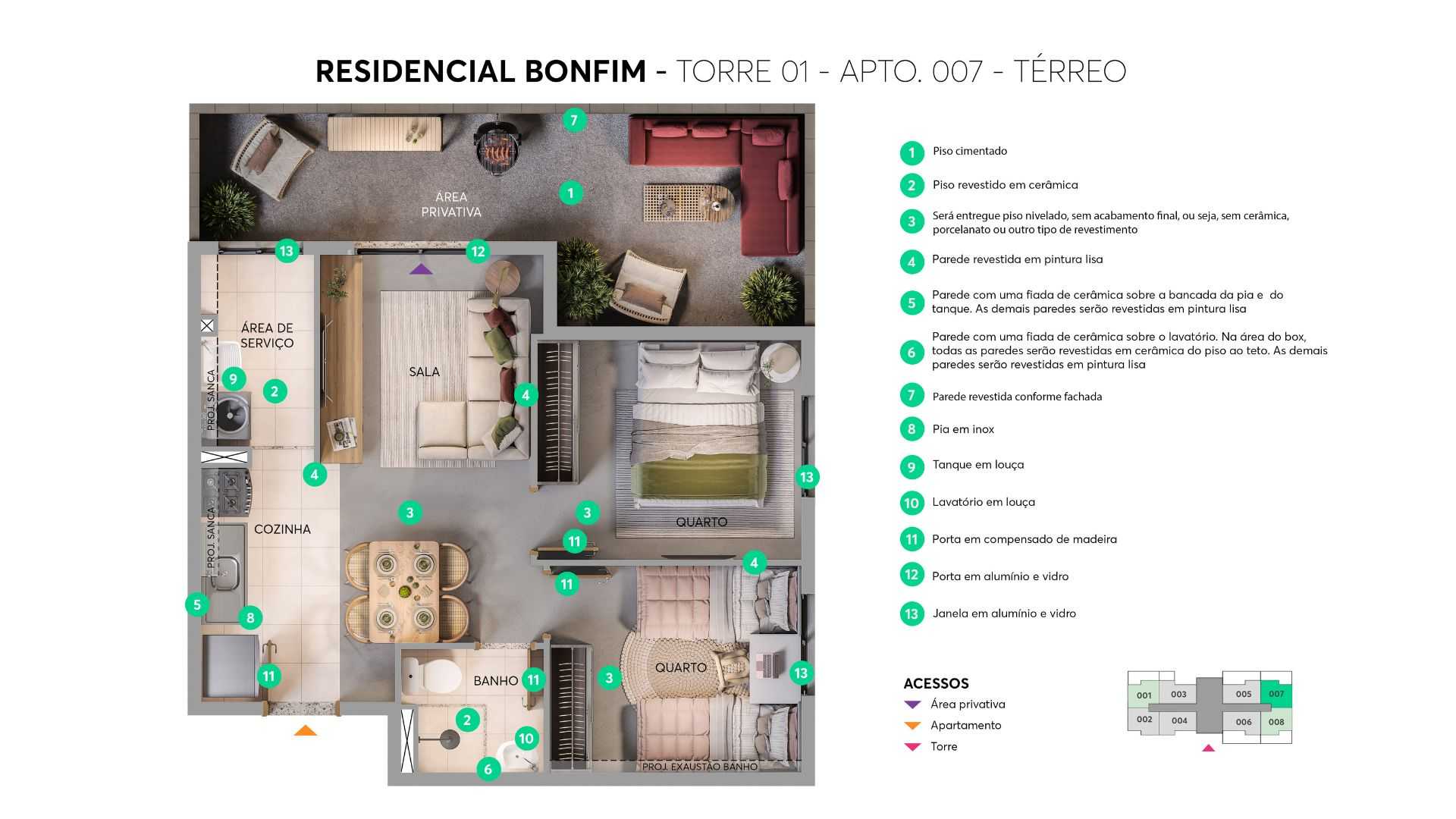 Planta - Residencial Bonfim | MRV Campinas - Massais Imóveis