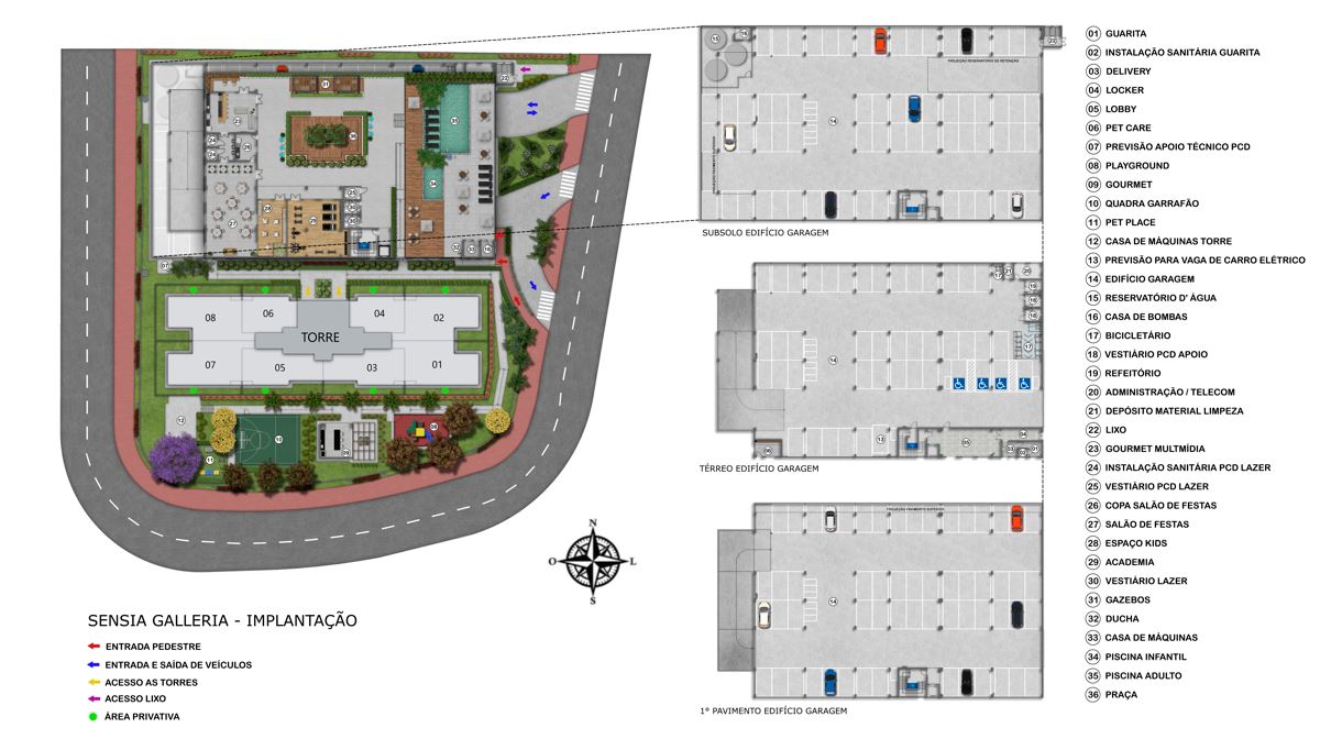 Planta - SENSIA Galleria | Lançamento - Massais Imóveis