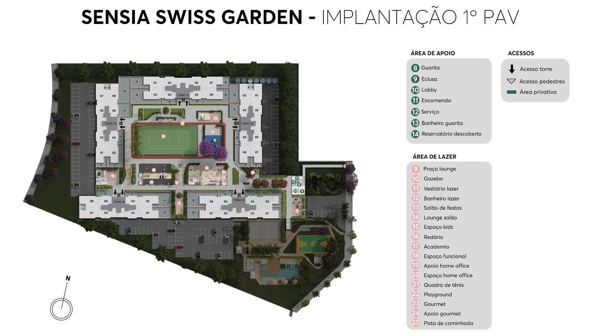 Planta - Sensia Swiss Garden | Swiss Park | Campinas - Massais Imóveis